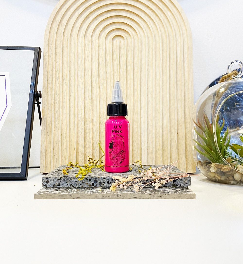 Mực Xăm Dạ Quang UV Pink - Bloodline - DỤNG CỤ XĂM CHUYÊN NGHIỆP