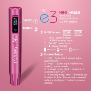 Máy Xăm Pen Thẩm Mỹ Không Dây - SOULNOVA E3 - Hình ảnh 8