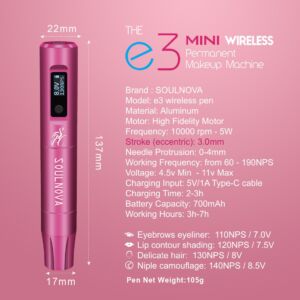 Máy Xăm Pen Thẩm Mỹ Không Dây - SOULNOVA E3 - Hình ảnh 9