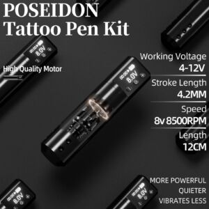 Máy Xăm Pen Không Dây POSEIDON LED - Hình ảnh 4