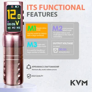 Máy Xăm Pen Không Dây KVM THREE MODES - Ảnh 6
